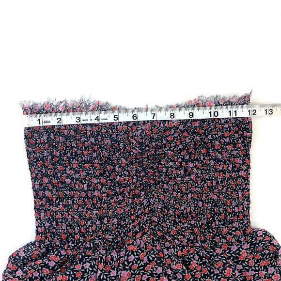 American Eagle Outfitters Ditsy Floral Tier Strapless Mini Dress - Picture 2 of 5